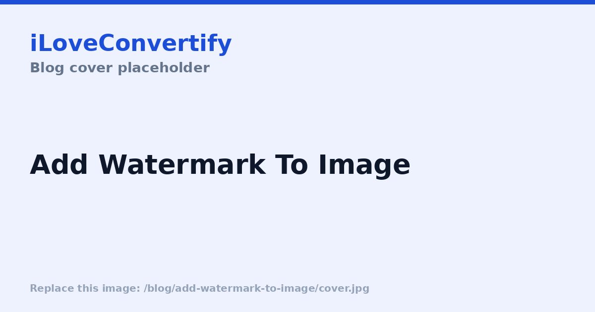 How to Add a Watermark to Your Images