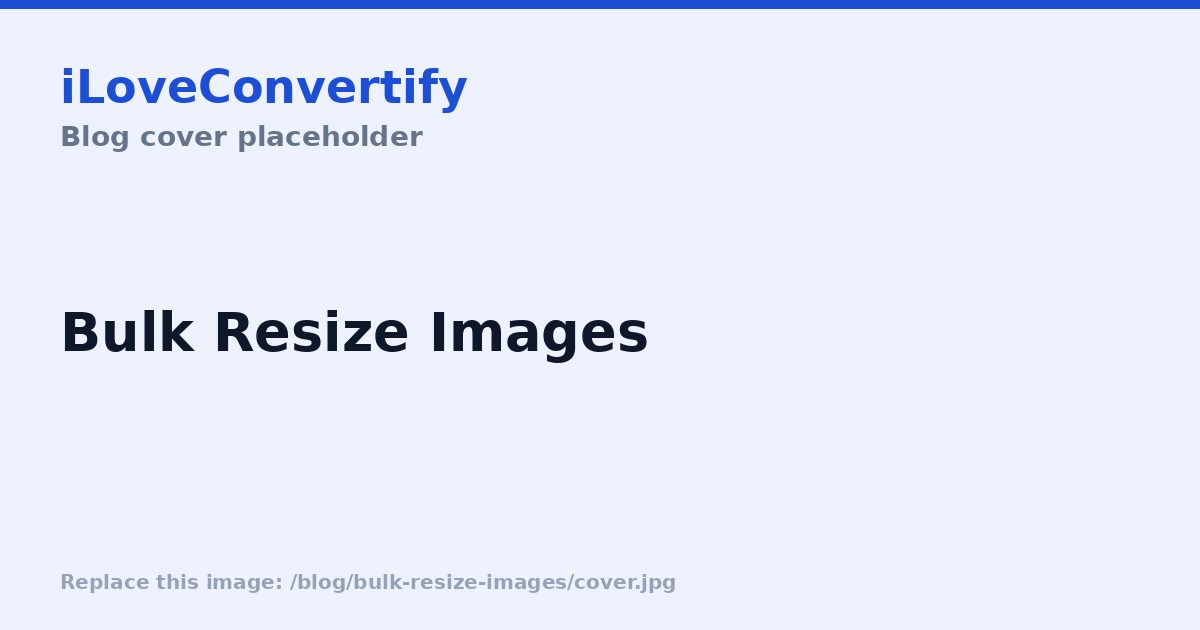 How to Bulk Resize Multiple Images at Once
