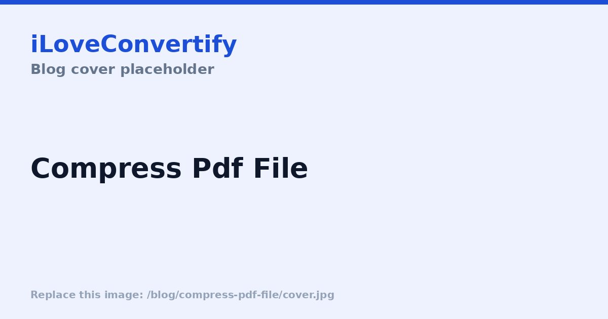 How to Compress a PDF and Reduce File Size