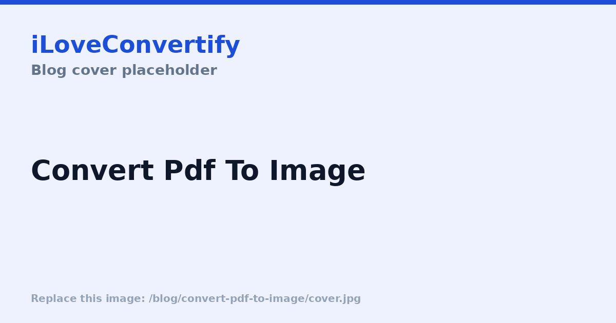 How to Convert a PDF to Images