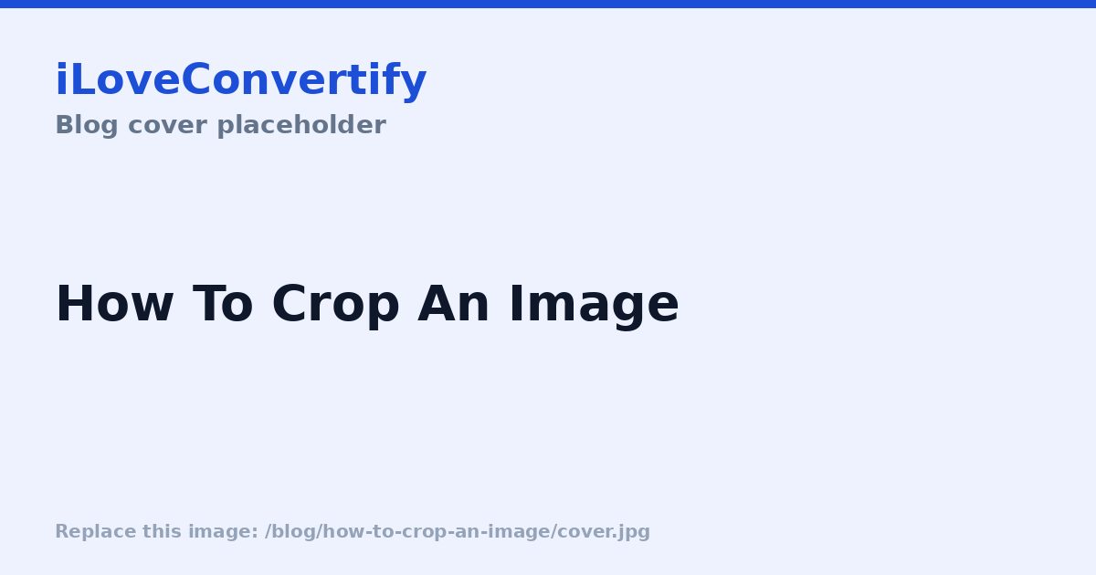 How to Crop an Image Online