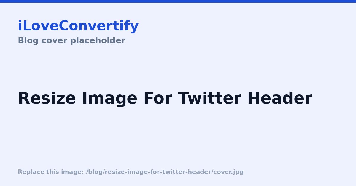 How to Resize an X (Twitter) Header Image